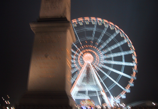 le grande roue de la Concorde et l'obélisque