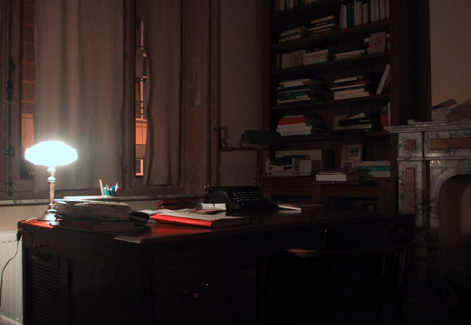 Le bureau d'Isabelle et la bibliothèque