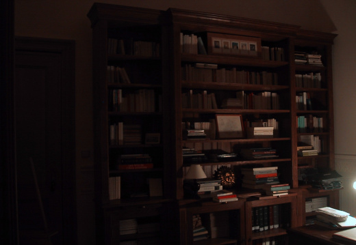 Le bureau d'Isabelle et la bibliothèque