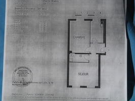 Plan de l'appartement : 12 rue Ordener 75018 Paris