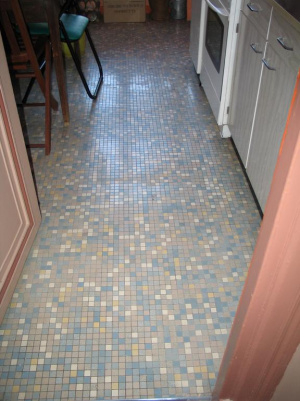 le carrelage de la cuisine