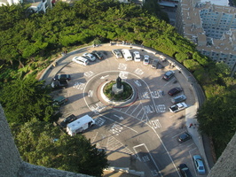 3067 - Le parking de la Coit Tower, et sa statue de Christophe Colomb