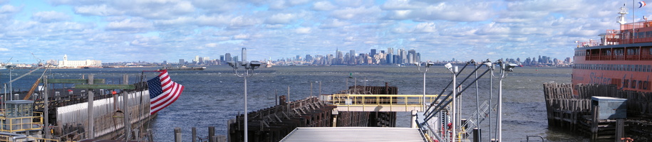 La baie depuis l'embarcadère de Staten Island