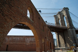Dock under the Brooklyn Bridge