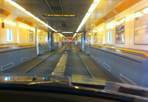 Dans le shuttle, Eurotunnel