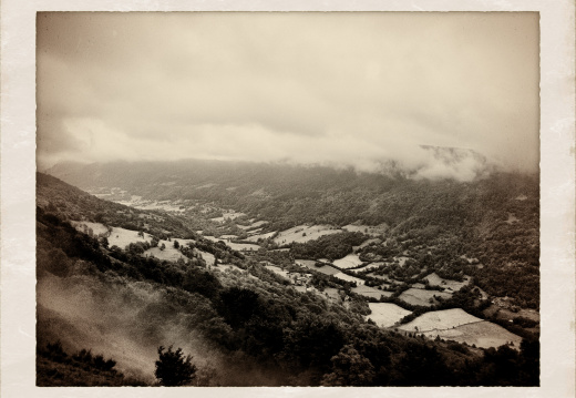 La Vallée du Mars (Le Falgoux) depuis le col d'Aulac