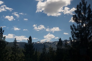 Summer snow in the Sierra Nevada