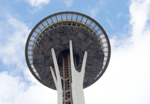 The Space Needle from below