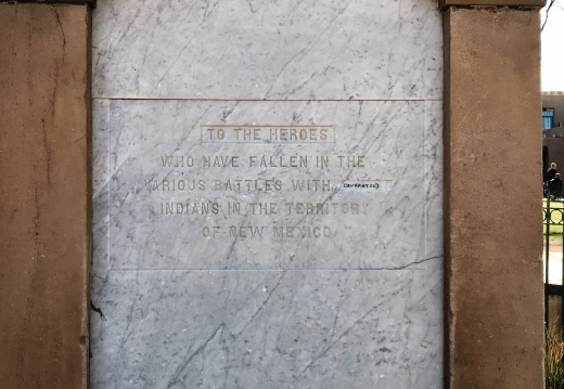 Indian War Memorial monument - Santa Fe Plaza