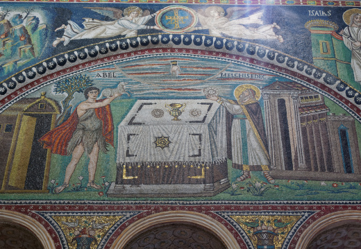 San Vitale - Sacrifice d'Abel et Melchisédech