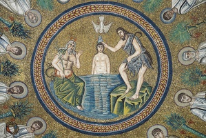 Détail - Baptême du Christ - Baptistère des Ariens