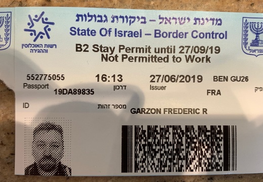 Israel Stay permit