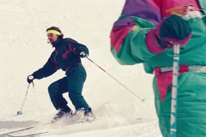 Mars 1996 - Ski à la Mongie avec Alain et Claude