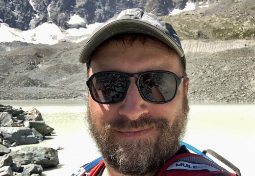 Selfie au lac du glacier d’Arsine