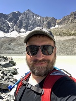 Selfie au lac du glacier d’Arsine