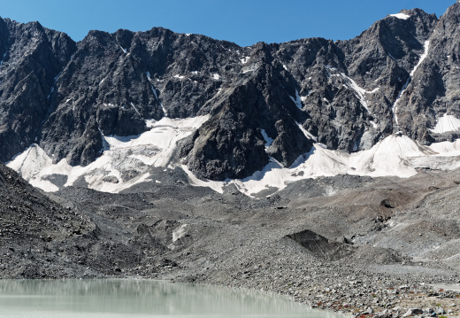 Le lac du glacier d’Arsine