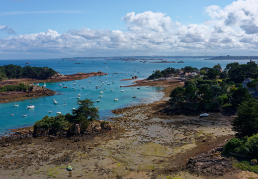 Drone sur Bréhat