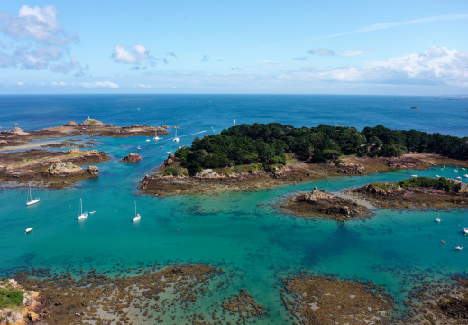 Drone sur Bréhat