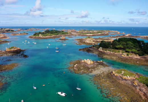 Drone sur Bréhat