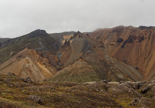 Descente du  Brennisteinsalda - Landmannalaugar