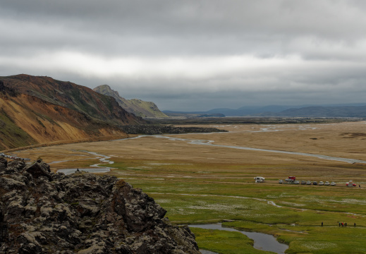 Descente du  Brennisteinsalda - Landmannalaugar