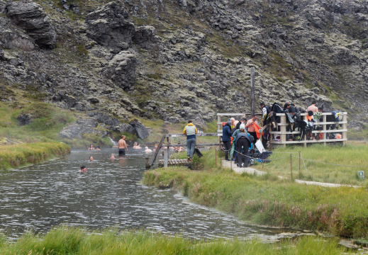 bassin d'eaux thermales - Landmannalaugar