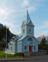 Seyðisfjörður - Église bleue