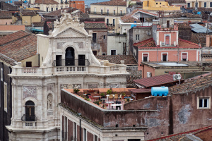 Depuis le dôme de l'abbaye de Saint Agathe - Catania