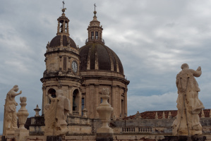 Depuis le dôme de l'abbaye de Saint Agathe - Catania