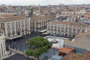 Depuis le dôme de l'abbaye de Saint Agathe - Catania