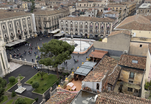 Depuis le dôme de l'abbaye de Saint Agathe - Catania