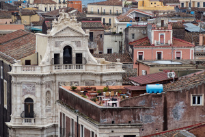 Depuis le dôme de l'abbaye de Saint Agathe - Catania