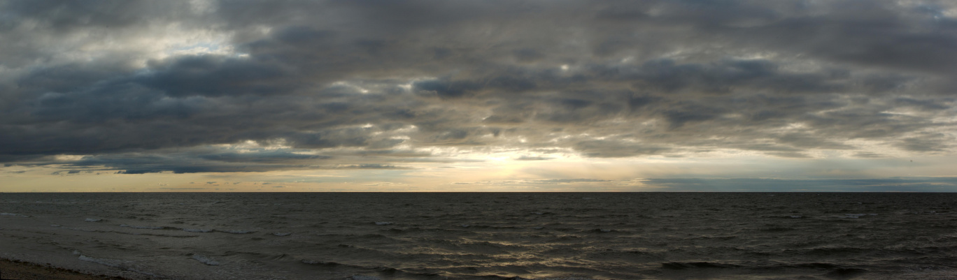 Sunset, Great Island beach